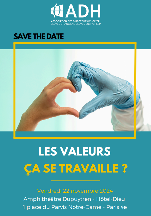 Rejoignez-nous le vendredi 22 novembre à l’Hôtel-Dieu, Paris 4e, pour notre Journée de réflexion éthique sur le thème :  » Les valeurs, ça se travaille ? »